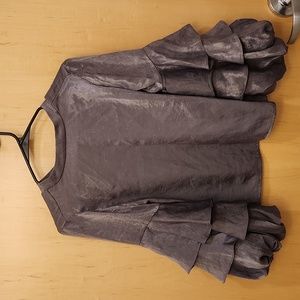 Ruffle sleeve party top